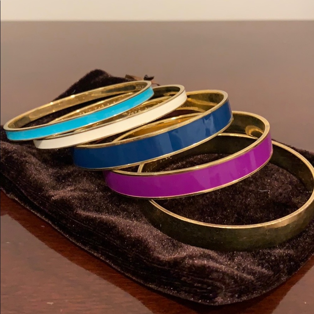 Kate Spade enamel bangles